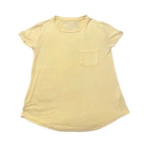 Aeropostale Seriously Soft Perfect Crew Size XS Light Yellow